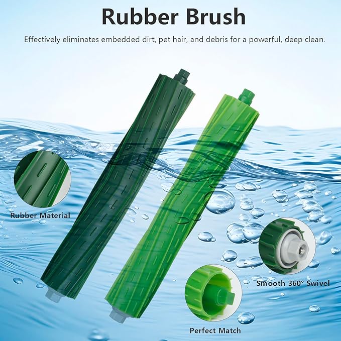 19 Replacement Part Accessories for iRobot Roomba Plus 504 Vac & max 705 vac Vacuum Cleaner, 4 Roller Brush 4 Hepa Filter 6 Dust Bags 6 Side Brush 1 Cleaning Brush