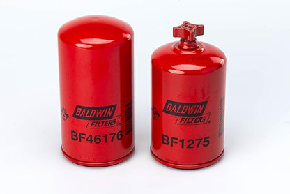 Generic Baldwin Fuel Filter Combo Set BF1275 and BF46176, Compatible with AirDog I, II and II-4G Fuel Systems. Replaces WF100 and FS100-2