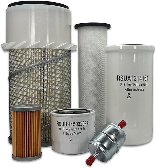 HERO Maintenance Filter Kit For John Deere 6675 Skid Steer Loader Filters Compatible With OEM RE45825 RE45826 M806419 M124541 T111383 AE29052