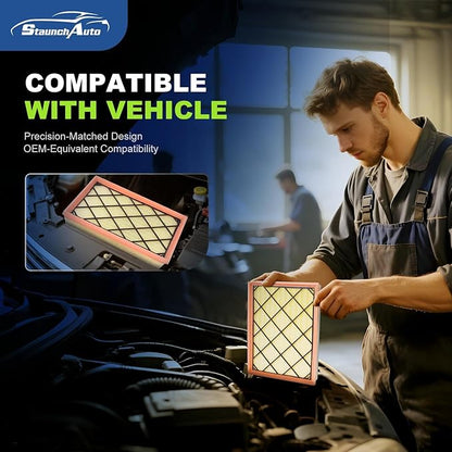 Engine and Cabin Air Filter Combo for Escape 2020-2026 1.5L/2.0L,Bronco Sport 2021-26 1.5L/2.0L,Maverick 2022-26 2.0L,Corsair 20-26 2.0L/2.3L Air Filter Replacement #CF12772 JX6Z9601A Car Accessories