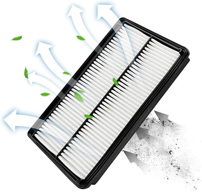 Engine Air Filter JM726A Fits for MDX 3.5L 2022 2023 2024 2025, Pilot 3.5L 2023-2025, Replacement for 17220-61A-A00, 1722061AA00