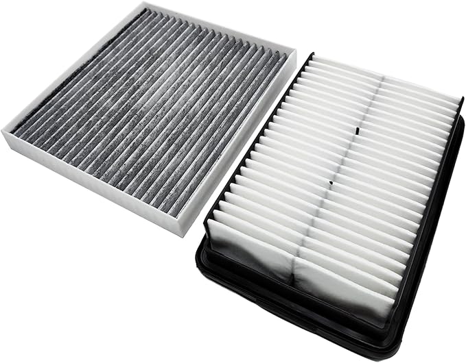 OPBU160-10881 Cabin and Engine Air Filter for Hyundai Kona (2018-2023),Veloster (2019-2021),and for Kia Soul (2020-2024).Replacement for CA12057,28113-F2000,97133-D3000,CF12160.