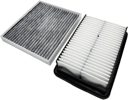 OPBU160-10881 Cabin and Engine Air Filter for Hyundai Kona (2018-2023),Veloster (2019-2021),and for Kia Soul (2020-2024).Replacement for CA12057,28113-F2000,97133-D3000,CF12160.
