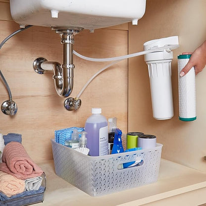 GE Single Stage Drinking Water System Replacement Filter, Fits GX1S01R Under Sink Filtration System, Replace Every 6 Months, FXUVC