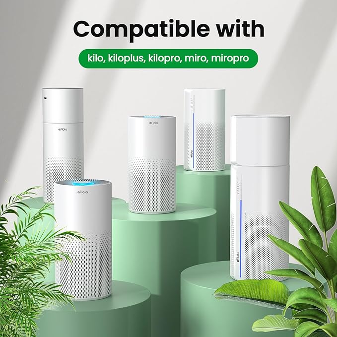 Afloia Original 3-Stage Filter, Compatible with KILO/KILOPLUS/KILOPRO/MIRO/MIRO PRO Air Purifier（ASIN：B08PCXJVFH/B0948XR4DC/B09P8KBW5V/B08YT4TNJD/B087PD8D25/B088FJ8YBJ）