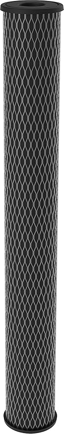 Pentair Pentek C1-20 Carbon Water Filter, 20-Inch, Whole House Dual Purpose Powdered Activated Carbon-Impregnated Cellulose Replacement Cartridge, 20" x 2.5", 5 Micron