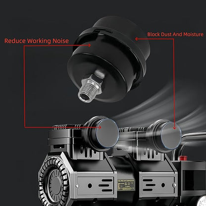 3/4"Thread Air Compressor Silencer Filter,20mm Metal Air Compressor Intake Filter and Noise Muffler,Air Compressor Replacement Parts for Generators,Blowers,Exhaust Ports