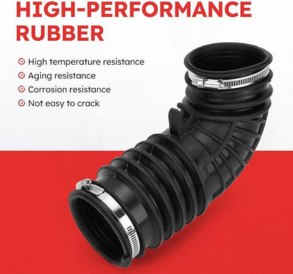 17228RWCA00 Engine Air Intake Hose Tube with Clamps for 2007-2012 Acura RDX 2.3L Replace# 17228-RWC-A00