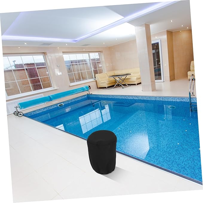 YARNOW 1pc Outdoor Insulated Filter Pump Cover for Ponds and Gardens Easy Setup Temperature Resistant Opening Design Black