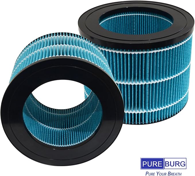 PUREBURG PEHUMEVA Replacement Humidifier Filter Compatible with Pure Enrichment MistAire Eva 4-Speed Evaporative Humidifier, 2-Pack