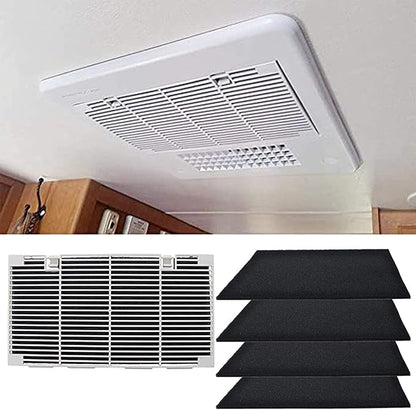 RV Air Conditioner Foam Filter Replacement 6798A3761 Compatible with Coleman and Winnebago RV AC Units 15 x 15 x 1/4 Inch (4 Pack)Thickened Washable High Density Foam Air Filter Replaces 108892-01-703