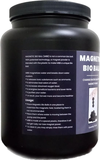 Magnetic Bio Balls Filter Media for Koi Ponds (50 Count)