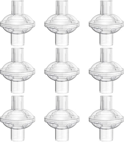 9-pack CPAP Inline Filter, Universal Inline CPAP Filter Compatible with BiPAP Machines ResMed,Dreamstation Standard, Any CACP Machine Size 22mm and 25mm Tube
