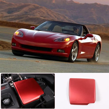 PIUGILH Engine Air Filter Heat Shield Cover Fit for Corvette C6 2005-2013, Aluminum Alloy Engine Air Intake Air Filter Heat Shield Decorative Cover Protection Cover Trim