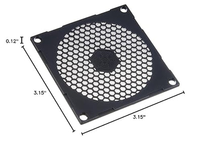 SilverStone Technology FF81 80mm Standard Fan Filter with Honeycomb Grille, black, SST-FF81B