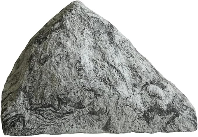 Outdoor Fake Rock Cover Realistic Lightweight Fiberglass Artificial Landscape Boulder Enclosure Protection Dome for Well Pump Septic Tank Electrical Boxes R (R)