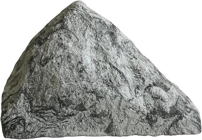 Outdoor Fake Rock Cover Realistic Lightweight Fiberglass Artificial Landscape Boulder Enclosure Protection Dome for Well Pump Septic Tank Electrical Boxes R (R)