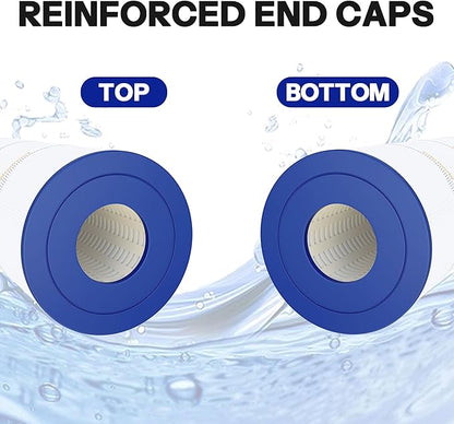 Pool Filter Compatible with CCP520, Clean and Clear Plus 520, PCC130/-M/PAK4, C-7472, FC-1978, R173578, 178585, 4 Pack