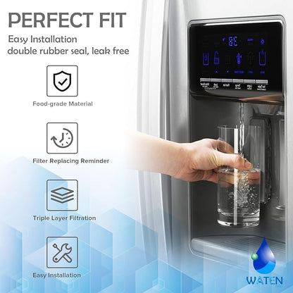 FPPWFU01 Water Filter Replacement, Compatible With Electrolux EPPWFU01 PureAdvantage PWF-1, Frigidaire FPPWFU01 PurePour PWF-1, 3 Pack