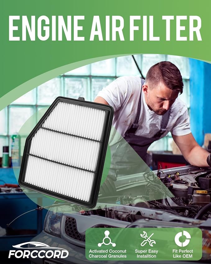 2-Pack Engine Air Filter Fits for Nissan Altima 2.5L ENGINE ONLY 2019-2025 2026（NOT FIT 2.0L) Air Filter Replacement CA12551 Car Accessories