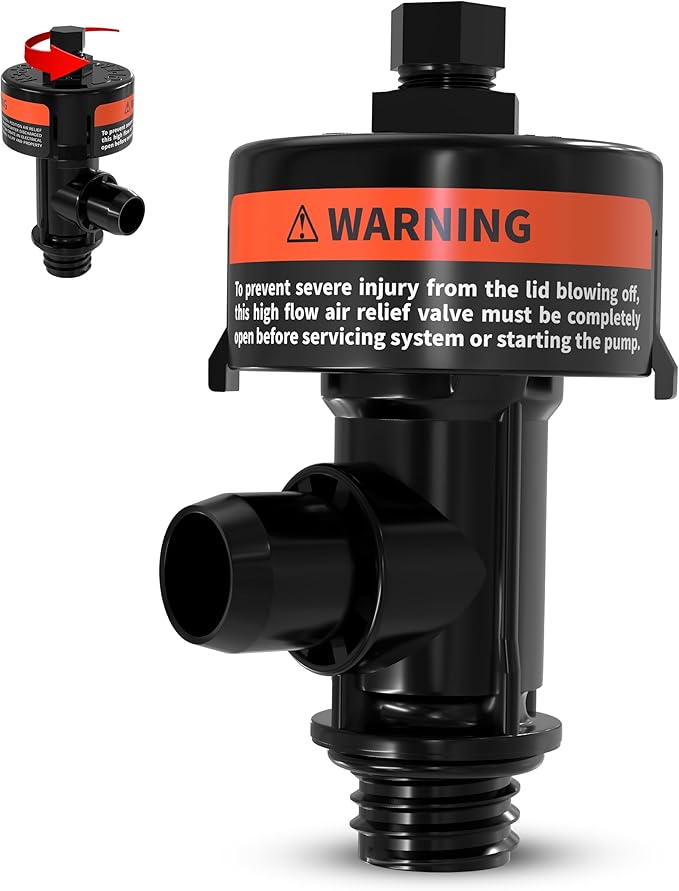 Air Relief Valve – Pressure Relief Valve 98209803 Replacement for FNS, FNS Plus, SMBW 2000 Series and 4000 Series, Clean and Clear – Pool Filter Valve for Pressure Release