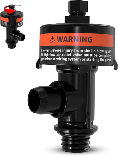 Air Relief Valve – Pressure Relief Valve 98209803 Replacement for FNS, FNS Plus, SMBW 2000 Series and 4000 Series, Clean and Clear – Pool Filter Valve for Pressure Release