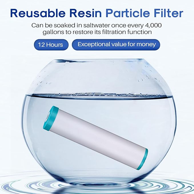 ICEPURE 5 Micron 20" x 4.5" RFN20BB Whole House Iron & Manganese Reduce Water Filter Replacement for FM25B, RFFE20-BB, CFRFFE-20BB, 1 Pack