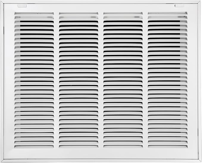 20"W x 16"H [Duct Opening Size] Steel Return Air Filter Grille - Removable Face/Door for 1 inch Filters -HVAC Vent Cover Grill - White [Outer Dimensions: 22 5/8"W X 18 5/8"H]