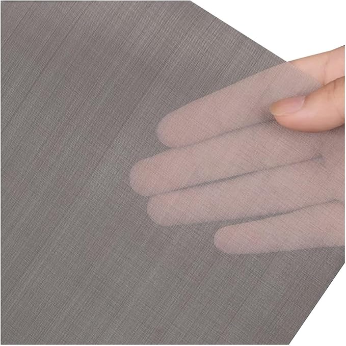 304 Stainless Steel Woven Wire Mesh, Metal Mesh Panel, 150 Mesh Ultra-Fine Filter Screen for Cabinet Ventilation & Window Screen Replacement, Wire Cloth, Insect Barrier