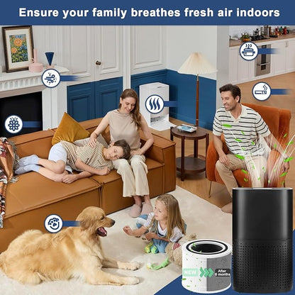 2-Pack Filter Replacement Compatible with 211+ Air Purifier, 2-in-1 Replacement Filter