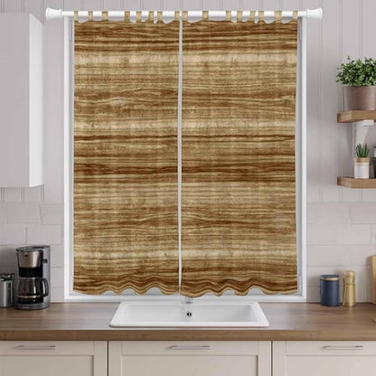 Vintage Western Living Room Curtains 96 Inch Length, Window Curtains Tab Top, Rustic Farmhouse Wooden Grain Barn Door Light Filtering Window Treatments Drapes 52"x96" 2 Panel