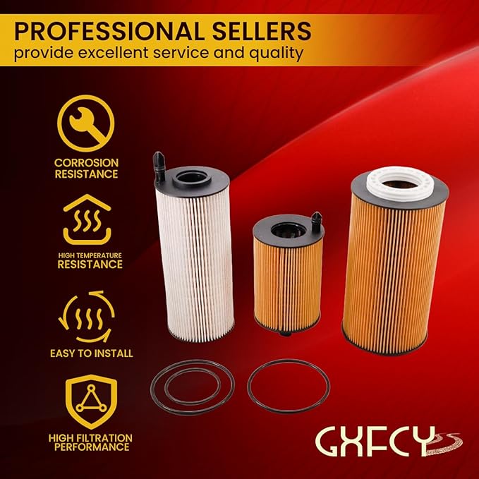 Fuel Filter 2272926B 2272926PE Oil Filter 2234788 Replace 2047411 2151728 HU12009Z LF16368 P957929 LF-16368 Compatible with Paccar MX11 MX13 EPA21 Peterbilt DAF Kenworth Trucks Diesel Engine