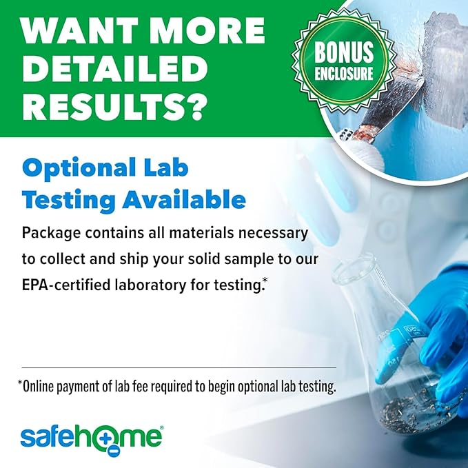 Safe Home® Lead in Solids Combo Test Kit – 10 DIY Swabs + Optional Testing at our EPA Certified Lab – Made in the USA for Homeowners & Contractors – (2 Pack)