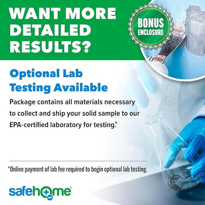 Safe Home® Lead in Solids Combo Test Kit – 10 DIY Swabs + Optional Testing at our EPA Certified Lab – Made in the USA for Homeowners & Contractors – (2 Pack)