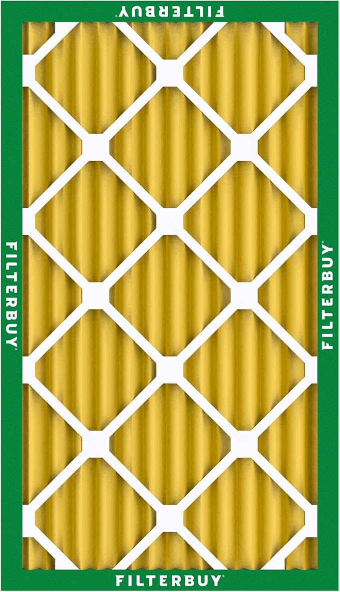 Filterbuy 16x24x2 Air Filter MERV 11 Superior Pet & Allergy Defense (6-Pack), Electrostatic Pleated HVAC AC Furnace Filters Replacement, Made in USA (Actual Size: 15.38 x 23.38 x 1.75)