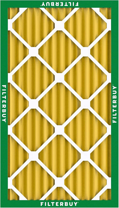 Filterbuy 14x30x2 Air Filter MERV 11 Superior Pet & Allergy Defense (6-Pack), Electrostatic Pleated HVAC AC Furnace Filters Replacement, Made in USA (Actual Size: 13.50 x 29.50 x 1.75)