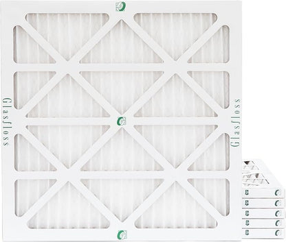 Glasfloss ZL 30x30x1 MERV 10 (FPR 5-6) AC Furnace Air Filters. (Box of 6). Actual Size: 29-1/2 x 29-1/2 x 7/8