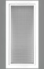 HVAC Premium 10" x 26" Cube Core Eggcrate Return Air Filter Grille for 1" Filter - Aluminum - White [Outer Dimensions: 12.5"w X 28.5"h]
