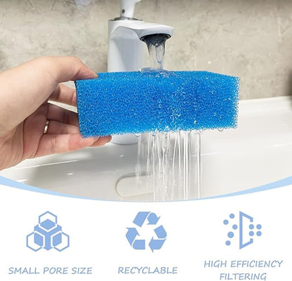 SHIGATSU 4 Set Replacement Aquarium Maintenance Kit for AquaClear 50 Power Filter, Includes Aquarium Foam Insert, Carbon Sponge, Bio Media and Pre-Filter Sponge