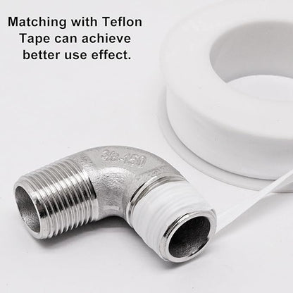 3/8" x 3/8" NPT 90 Degree Elbow 304 Stainless Steel Pipe Fittings Male Threaded Coupler, 2 Pack