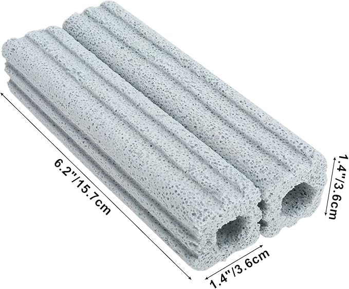 RealPlus Ceramic Bio Filter Media for Aquarium Sump Canister Pond Fish Tank, Vast Surface Area (6.2" Length / 24pcs)