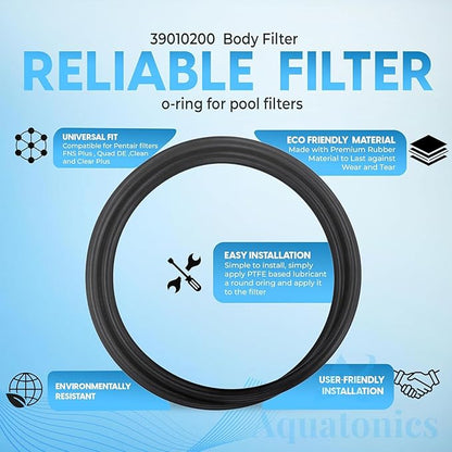 39010200 O-497 Tank Clamp Replacement O Ring Compatible with FNS Plus, Quad DE, Pentair Clean & Clear Plus SPA Filter Tanks – Pool Filter Tank O Ring
