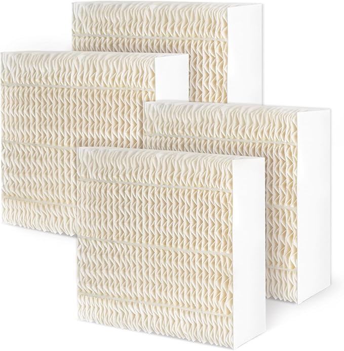 Techecook 1043 Super Humidifier Wick Filters (4 Pack) Replacement for Essick AirCare Evaporative Humidifiers EP9500 EP9700 EP9800 831000 821000 826000 826800 and Bemis Space Saver 800 8000 Series