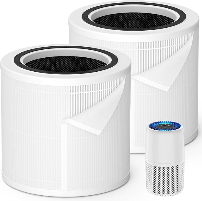 AP103 Replacement Filter Compatible with AromaRoom AP103 Air Purifier, 3-IN-1 Nylon Pre-Filter, HEPA Air Filter and Activated Carbon Filter, 2+4 Pack(White)