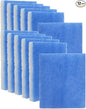 PUREBURG Replacement Dryer Filter Compatible with FUNMAS indoor Dryer Vent,12-Pack 7.8" x 6.8" x 0.75" Dryer Lint Filter
