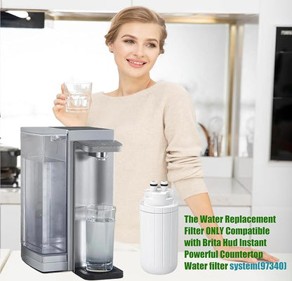 CTO1 Water Filter Replacement, Compatible with Brita Hub Instant Powerful Countertop Water Filter Device, Lasts Six Months or 120 Gallons, Replace Filter Model Number CTO1 (3-Pack)
