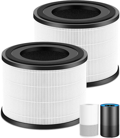 AP-S0610L Replacement Filter, Compatible with MOOKA AP-S0610L Air Purifier, 3-IN-1 Replacement Filter, Pre-filter & Activated Carbon filter for Pet Odors, 2 Pack