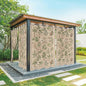 Vintage Outdoor Curtains for Patio Grass Herbal Botanical Garden Plants Waterproof Outside Curtains with Grommet Top Weatherproof Curtain for Cabana Pergola Gazebo, 2 Pack, 54" W x 84" L