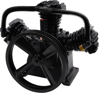 Air Compressor Pump Head, 12 CFM 3 Cylinder 4 HP Replacement Air Compressor Head Pump w/Head Unloaders &Air Filter Mufflers Low Energy Consumption