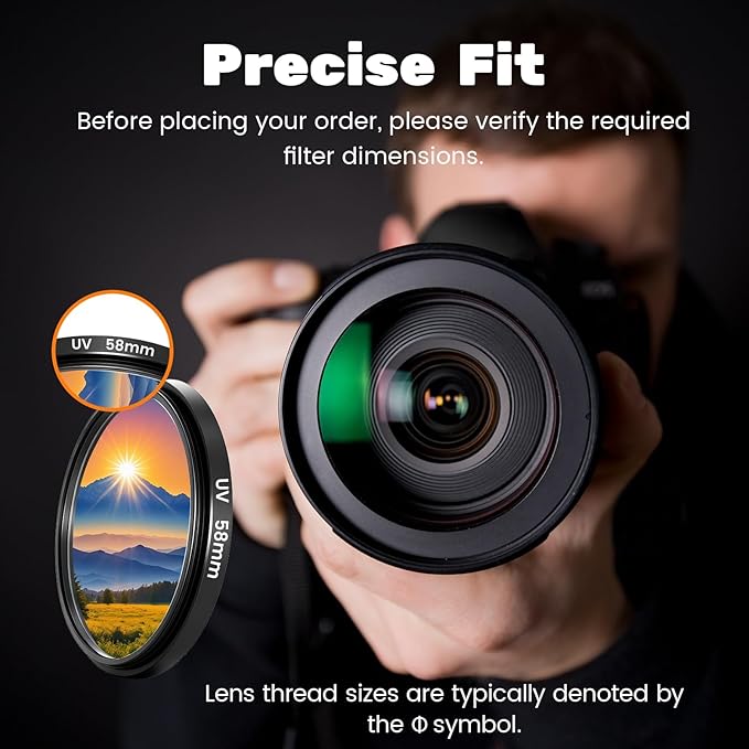 3 Piece UV-CPL-FLD Camera Filters Set, 72mm Multi-Coated Universal Lens Filter Kit UV Blocking + Circular Polarizing + FLD Fluorescent Filter with Protective Storage Case